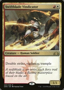 MTG SWIFTBLADE VINDICATOR EXC - VENDICATRICE LAMALESTA - GRN - MAGIC - Picture 1 of 1