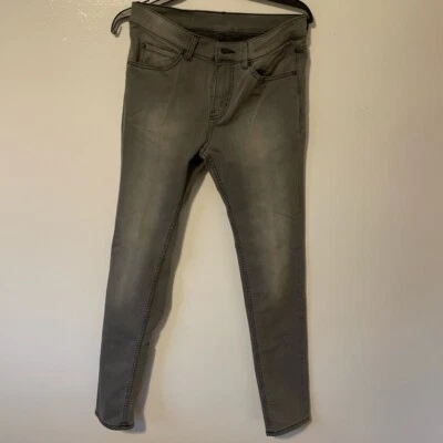 CHEAP MONDAY Tight 45min Gray Stonewash Men's W30 L32 Jeans Denim Pants Slim Zip - Image 1 of 4