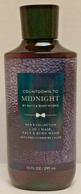 Bath & Body Works Men's Countdown To Midnight 3 in 1 Body Wash 10 oz.  New - Image 1 of 2