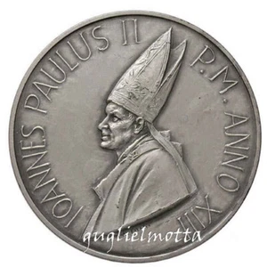 PAPA GIOVANNI PAOLO II 1991 CENTENARIO RERUM NOVARUM MEDAGLIA ANNO XIII - Imagen 1 de 2