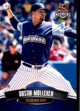 2016 Toledo Mud Hens Choice 14 Dustin Molleken Saskatchewan Canada Baseball Card