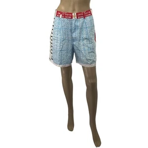 MOSCHINO Jeans Vintage La Fortuna Scoreboard Printed Shorts - Picture 1 of 15