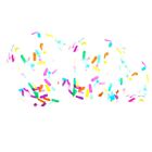 1X(24Pcs Confetti Party Balloons Ice Cream Sprinkle Balloons With Rainbow Multic