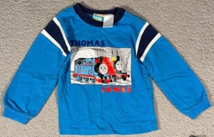 Thomas & Friends 4T Toddler Long Sleeve Shirt Tank Engine Train 2007 James Blue - Picture 1 of 7