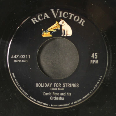 DAVID ROSE: our waltz / holiday for strings RCA 7" Single 45 RPM Foto 1 de 2
