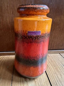 Scheurich 549-21 W.-Germany Top Design Orange Rot Braun Lava - Bild 1 von 7