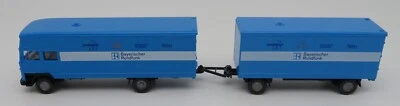 WIKING HO 1/87 MB MERCEDES MB LP 1620 CAMION + RIMORCHIO BAYERISCHER RUNDFUNK - Immagine 1 di 4