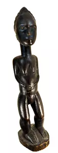 Senufo Female Sculpture 14 inches height Classic Facial Features - Picture 1 of 20