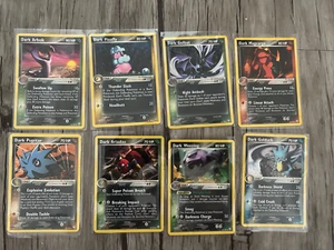 EX Team Rocket Returns 2004 Pokémon trading card bundle of 8 “dark” cards lp-nm - Picture 1 of 2