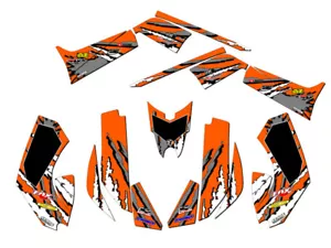Kit de gráficos DS 70/90 Orange Senge 2008-2018 DS 70/90 compatible con Can-Am - Imagen 1 de 7