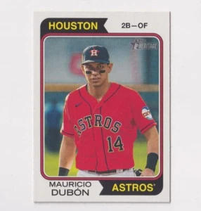 (12) Mauricio Dubon 2023 TOPPS HERITAGE HIGH NUMBER CARD LOT #653 ASTROS - Picture 1 of 1