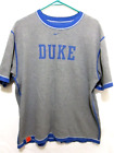 Vtg 90S Nike Duke Blue Devils Logo Reversible Blue Gray T Shirt Adult Large