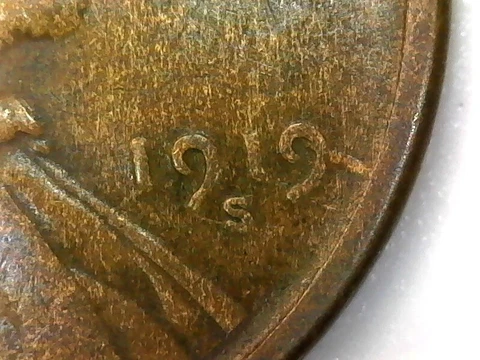 1919-S Lincoln Wheat Cent Penny Die Gouge Error #E683 Cover