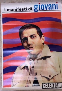 I MANIFESTI DI GIOVANI CELENTANO PALERMO POSTER LOCANDINA 49X73 - Foto 1 di 2
