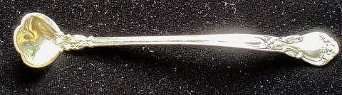 Chantilly Sterling Silver Mustard Spoon, 1895 pattern, mono JCD Cover