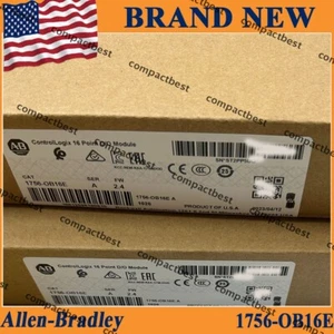 New Factory Sealed AB 1756-OB16E/ A ControlLogix 16 Point D/O Module 1756OB16E - Picture 1 of 4