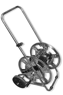 SCHLAUCHMEISTER24 GS50 Profi Schlauchwagen | Edelstahl INOX | 1/2"- 80m | 5/8"- 60m | 3/4"- 50m