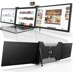 15.4" Portable Dual Monitor for 15.6-18.5” Laptops, 1080P IPS, USB-C & HDMI - Picture 1 of 6