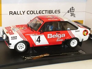 1/18 Ford Escort Mk.2 RS1800 equipo belga Haspengouw Rally 1981 #4 R.Droogmans - Imagen 1 de 7