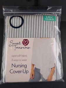 Secret Treasures Super Soft Nursing Cover-Up 3 Ways to Wear Scarf Wrap S M L NEW - Picture 1 of 6