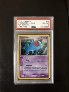Pokemon Pop Series 4 Wobuffet Holo PSA 8 - Picture 1 of 2