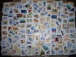 40 grams mixtures Faroe Islands stamps on single paper kiloware
