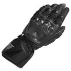 Dainese Druid 3 CE Motorcycle Motorbike Leather Gloves Black / Black