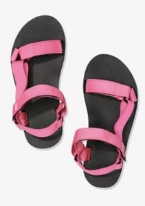 Victoria’s Secret PINK Festival Beach Adjustable Straps Sandals Slides Sz 9-10 - Picture 1 of 2