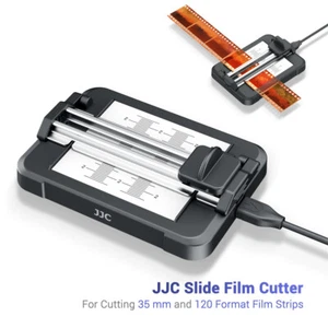 JJC Slide Film Cutter for 35mm 120 Format Film Strips with Adjustable LED Light - Picture 1 of 11