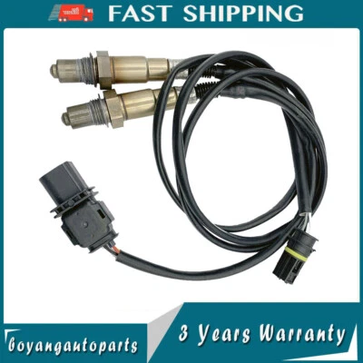 Комплект из 2 восходящих и нисходящих датчиков кислорода O2 для BMW 323I 2,5 л L6 2010 2011 - Изображение 1 из 4