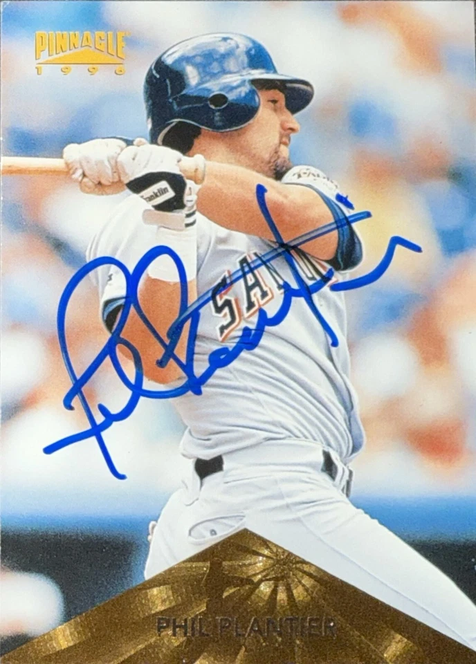1996 Pinnacle #29 Phil Plantier San Diego Padres AUTO SIGNED - Image 1 of 1