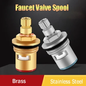 Brass/Stainless Steel Faucet Valve Ceramic Cartridge Insert Bath Faucet Fitting - Picture 1 of 11