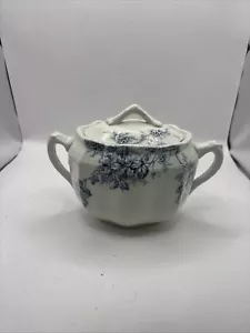 Antique Clifford Colonial Pottery Stoke England R&N 182621 White Sugar Dish - Picture 1 of 11
