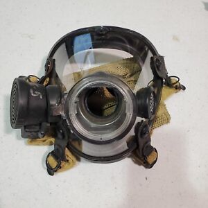 Scott 10005135 Firefighter Gas Mask Respirator w/Head Net 