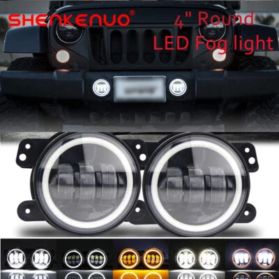 Par de luces antiniebla LED de parachoques de 4 pulgadas aptas para Jeep Liberty 2003 2004 2005 2006 2007 Foto 1 de 4
