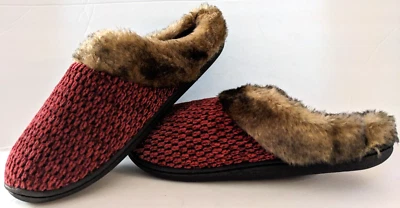 Women's Isotoner Totes Toasties Memory Foam Slippers Size Medium 8-9 Red/Black - Image 1 of 4