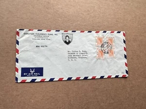 Hong Kong 1962 Cover to US (E16) +QEII 1$X4 +CCF to Chamber of Commerce +Neat - Picture 1 of 3