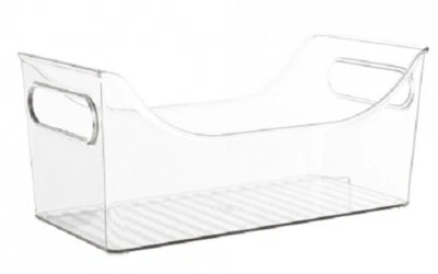 Interdesign FRIDGE BINZ 14x28.6x12.7cm Integrated Handles At Both Ends, Clear - Image 1 of 3