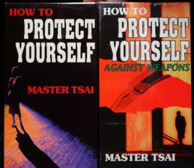 2 Movie Lot 📼 How To Protect Yourself / Against Weapons – Master Tsai – Kung Fu - Image 1 of 4