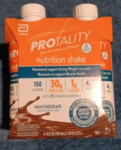 Protein Milk Chocolate Nutrition Shake by PROTALITY 4 Pk. (H11) - Picture 1 of 2