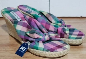 💥💥💥American Eagle Sandals High Wedge Heels Multi Starlet Womens 11 NIB - Picture 1 of 9