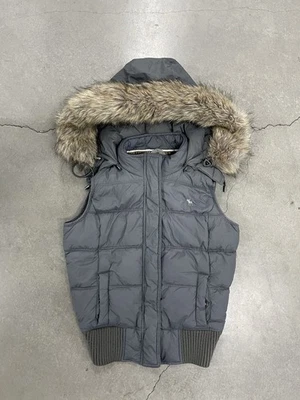 Abercrombie fitch vintage faux fur winter down vest - Image 1 of 4