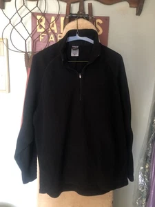 Patagonia Capilene Pullover Mens Medium Black Fleece Half Zip Outdoor Layer  - Picture 1 of 5