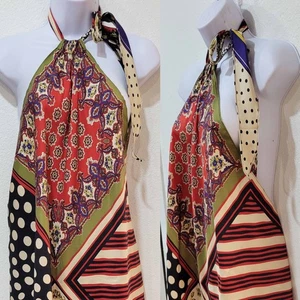 Jean Paul Gaultier vintage silk halter scarf top - Picture 1 of 4