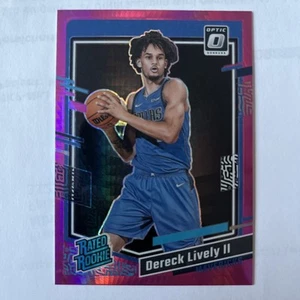 2023-24 Donruss Optic - #245 Dereck Lively II RC Rookie Hyper Pink - Bild 1 von 2