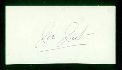 476, Joe Just, Original Signed/Autograph, Index Card, Cincinnati Reds, "1944-45" - Image 1 of 4
