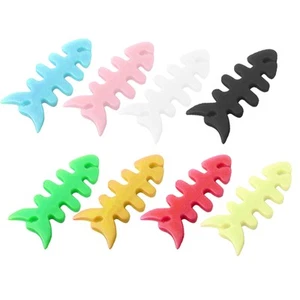 200 Pcs Wickler Kabelaufwicklung Aus Silikon Halter Für Kopfhörerfixierung - Bild 1 von 11