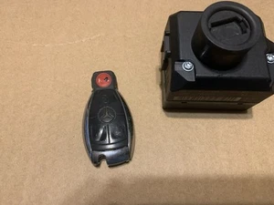 07-13 Mercedes W221 S550 CL550 Start Ignition Switch Module Slot Unit W/ KEY - Picture 1 of 9