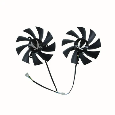 Pair Fans Cooler Fan For ZOTAC GTX 2060 GTX 1660 GA92A2H 87mm Graphics Card - Image 1 of 2