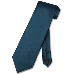 Vesuvio Napoli NeckTie Solid BLUE SAPPHIRE Color Mens Neck Tie - Picture 1 of 2